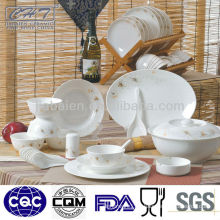 Hotel used luxury fine bone china stoneware dinner set for gift